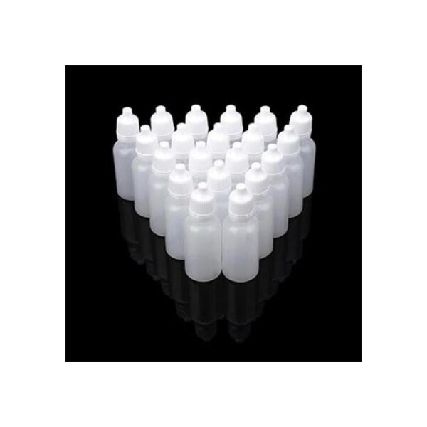 50 botellas de plástico vacías de 0.3 fl oz con