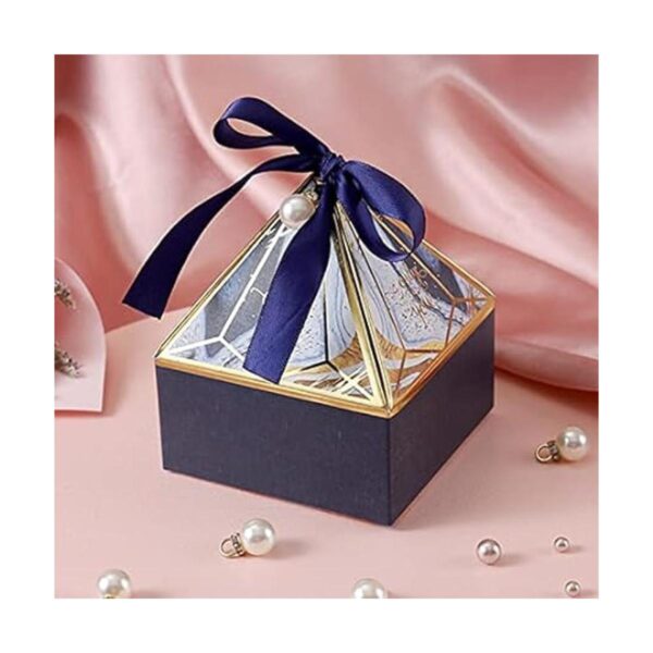 50 cajas de regalo con diseño de torre de gemas color azul_4