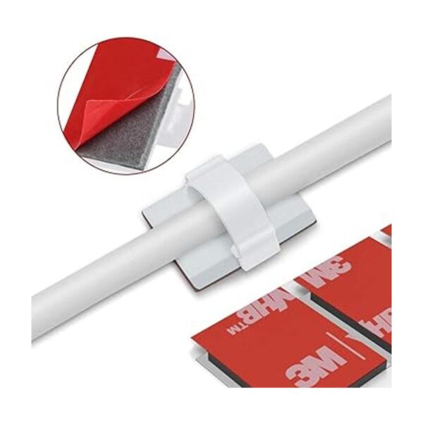 50 clips de cable autoadhesivos 3M para gestión de cables_5