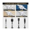 50 clips de cable autoadhesivos 3M para gestión de cables_4