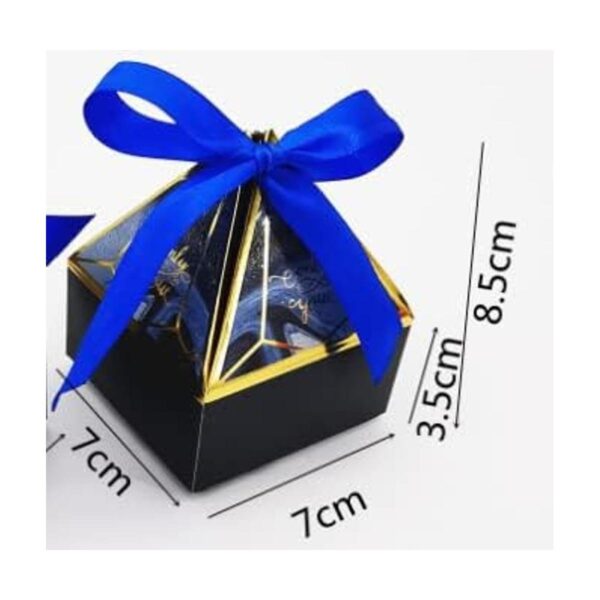 50 cajas de regalo con diseño de torre de gemas color azul_3