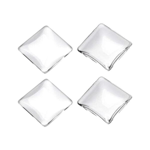 50 cabujones de cristal transparente transparente de 0.394_2