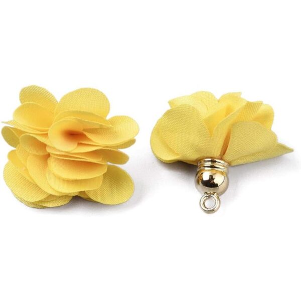 50 colgantes de flores de tela de tela de Cheriswely con_2