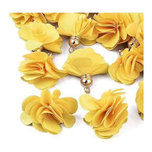 50 colgantes de flores de tela de tela de Cheriswely con_1