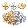 50 colgantes en forma de corazón para joyas