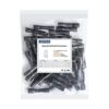 50 conectores negros termocontraíbles de 14 a 12 AWG de_1