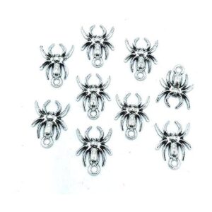 50 dijes de araña de Halloween colgantes de araña de_1