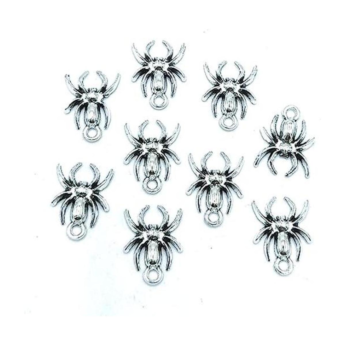 50 dijes de araña de Halloween colgantes de araña de
