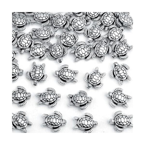 50 cuentas espaciadoras tibetanas de plata antigua de