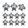 50 cuentas espaciadoras tibetanas de plata antigua de