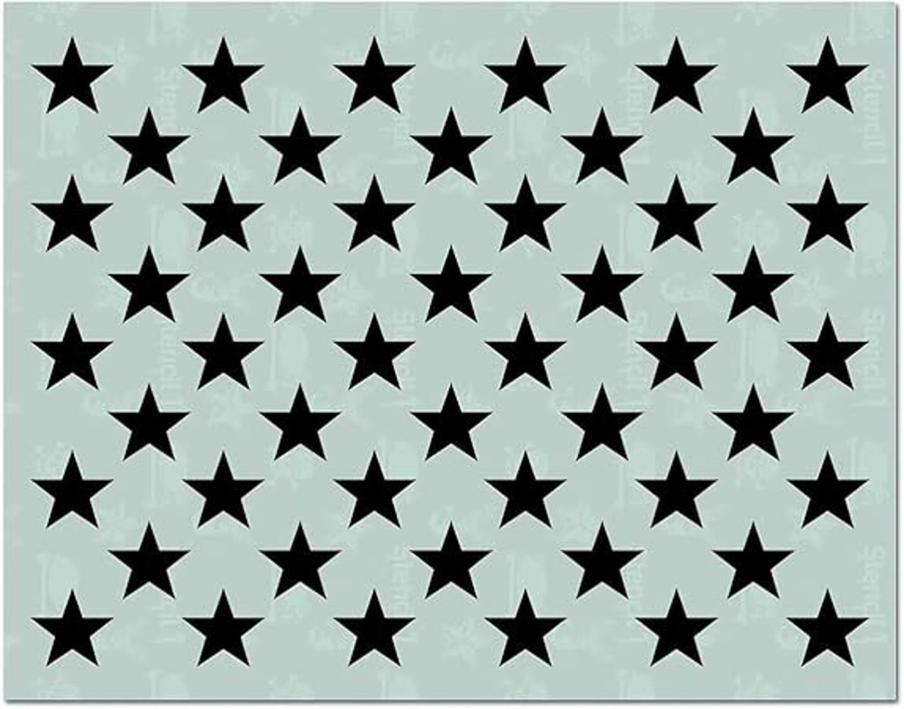 50 estrellas Stencil 8.5 x 11