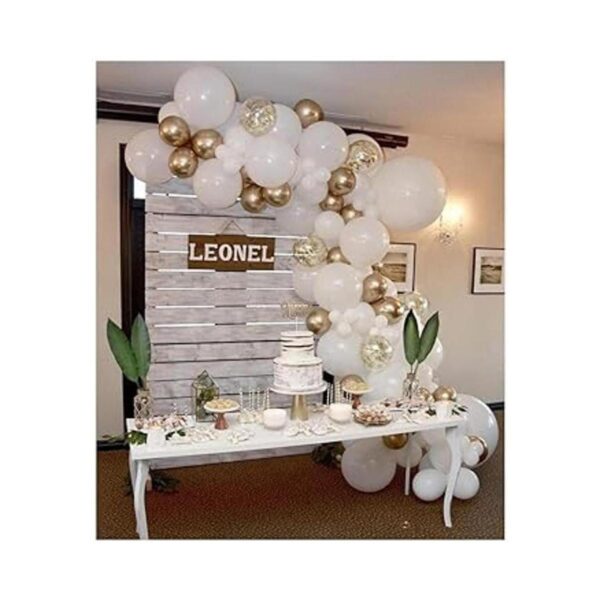50 globos de confeti dorados blancos y dorados globos de_4