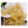 50 globos de confeti de lámina dorada globo de látex de_1