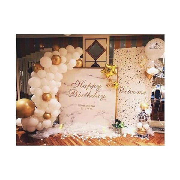 50 globos de confeti dorados blancos y dorados globos de_6