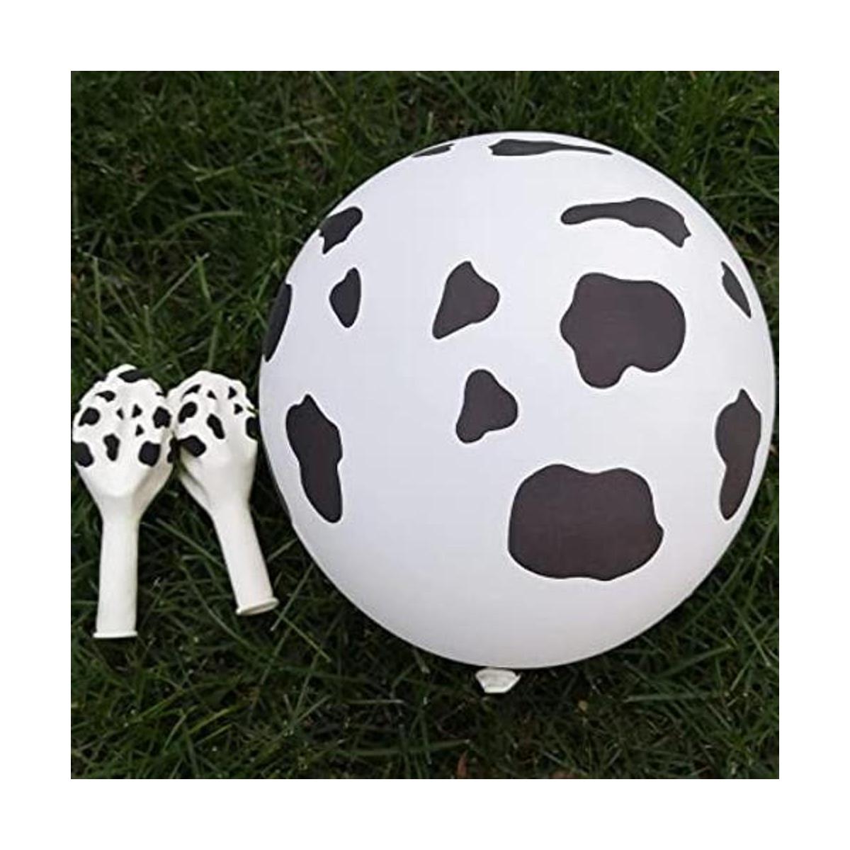 50 globos de vaca de 12 pulgadas globos de látex impresos