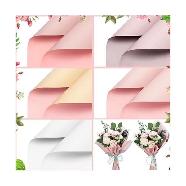 50 hojas de papel para envolver flores suministros de