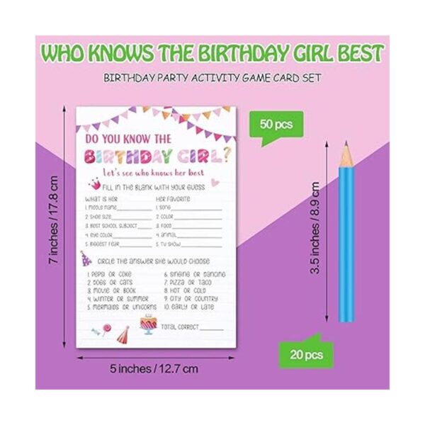 50 hojas de tarjetas de juego de fiesta de cumpleaños para_2