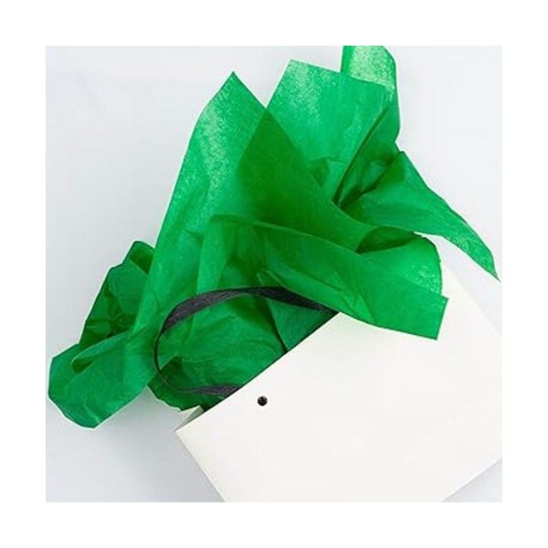 50 hojas de papel de seda verde oscuro a granel 29.5 x_6
