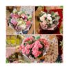 50 hojas de papel para envolver flores suministros de