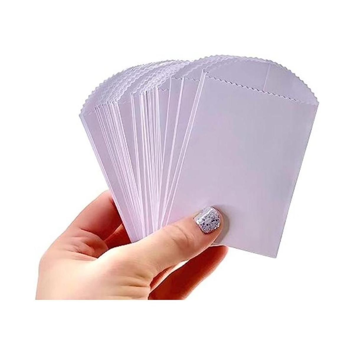 50 mini bolsas de papel blancas 3.9 x 2.6 in DIY
