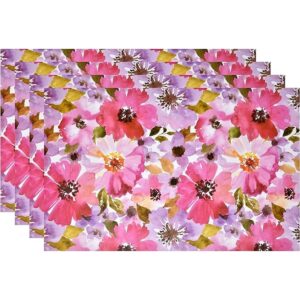 50 manteles individuales desechables de papel floral de 11_1