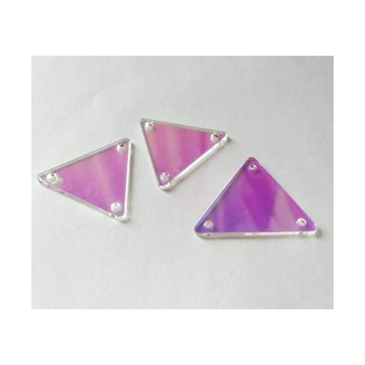 50 piezas de espejo triangular para costura bricolaje con