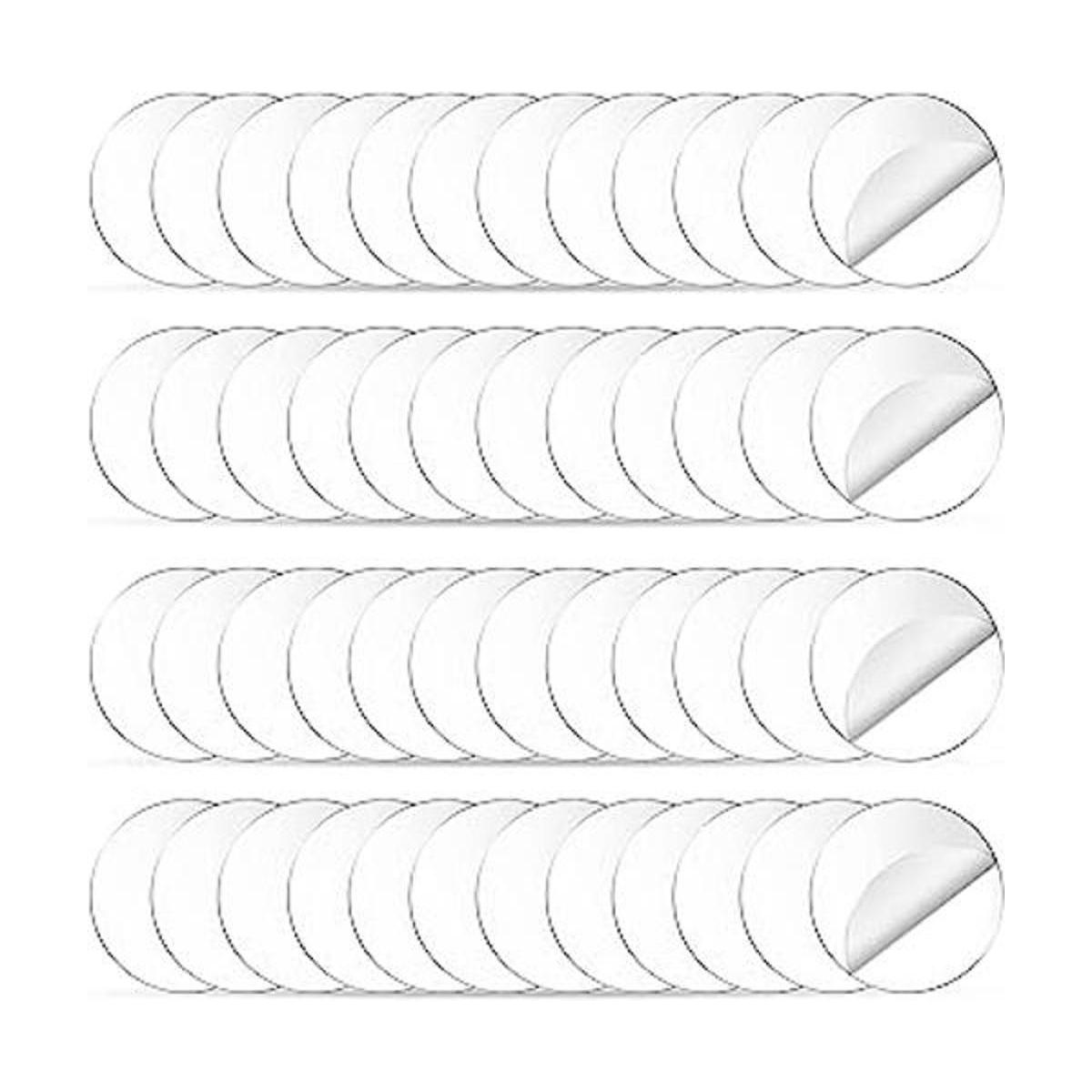 50 piezas de círculo de hojas de acrílico transparente