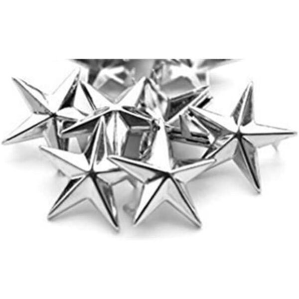 50 piezas de remaches punk de metal con forma de estrella_1