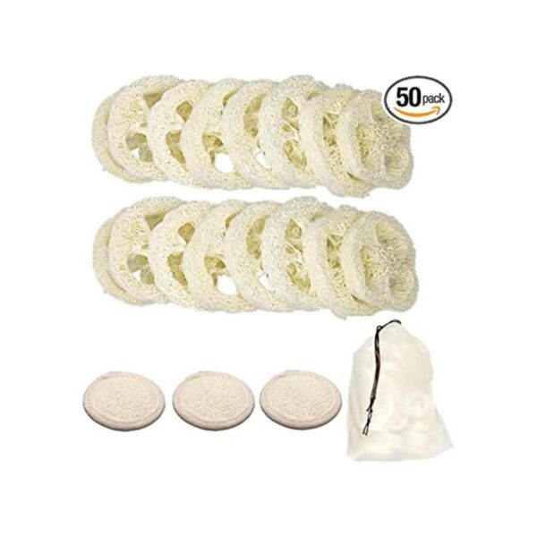 50 piezas de lufa natural de 1.96 pulgadas cortes de lufa_1