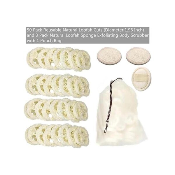 50 piezas de lufa natural de 1.96 pulgadas cortes de lufa_3