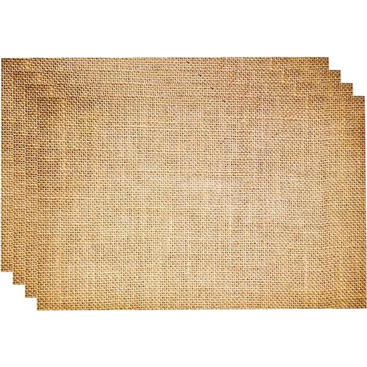 50 tapetes desechables de papel impreso de arpillera de 11