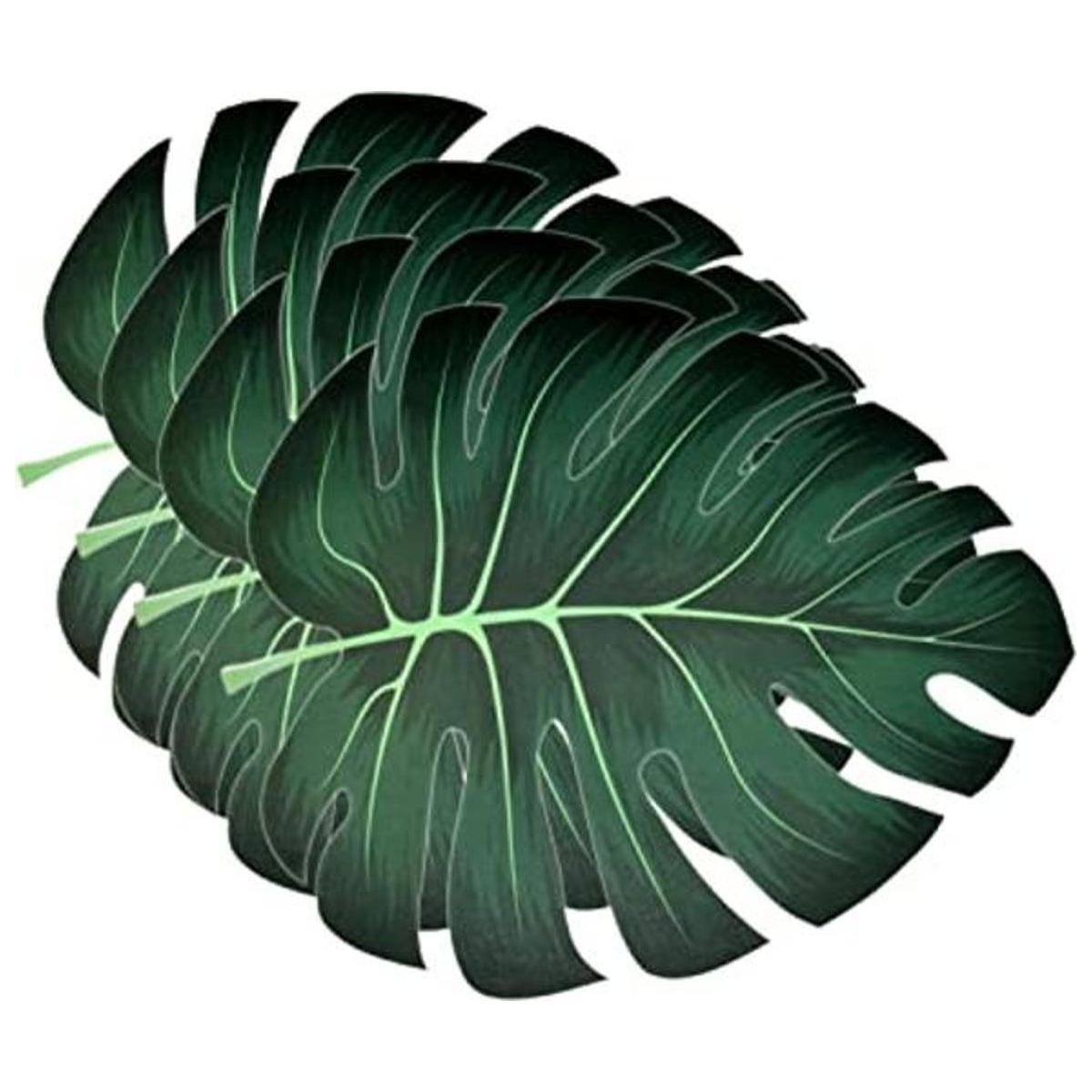50 tapetes desechables de papel de hoja de palmera