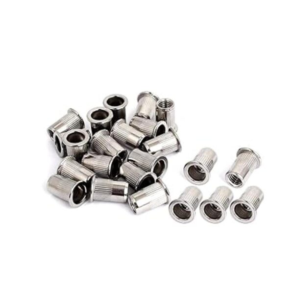 50 tuercas de remache M5 de acero inoxidable con rosca_2