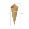 50 unidades de papel de cono de color original diseño_2