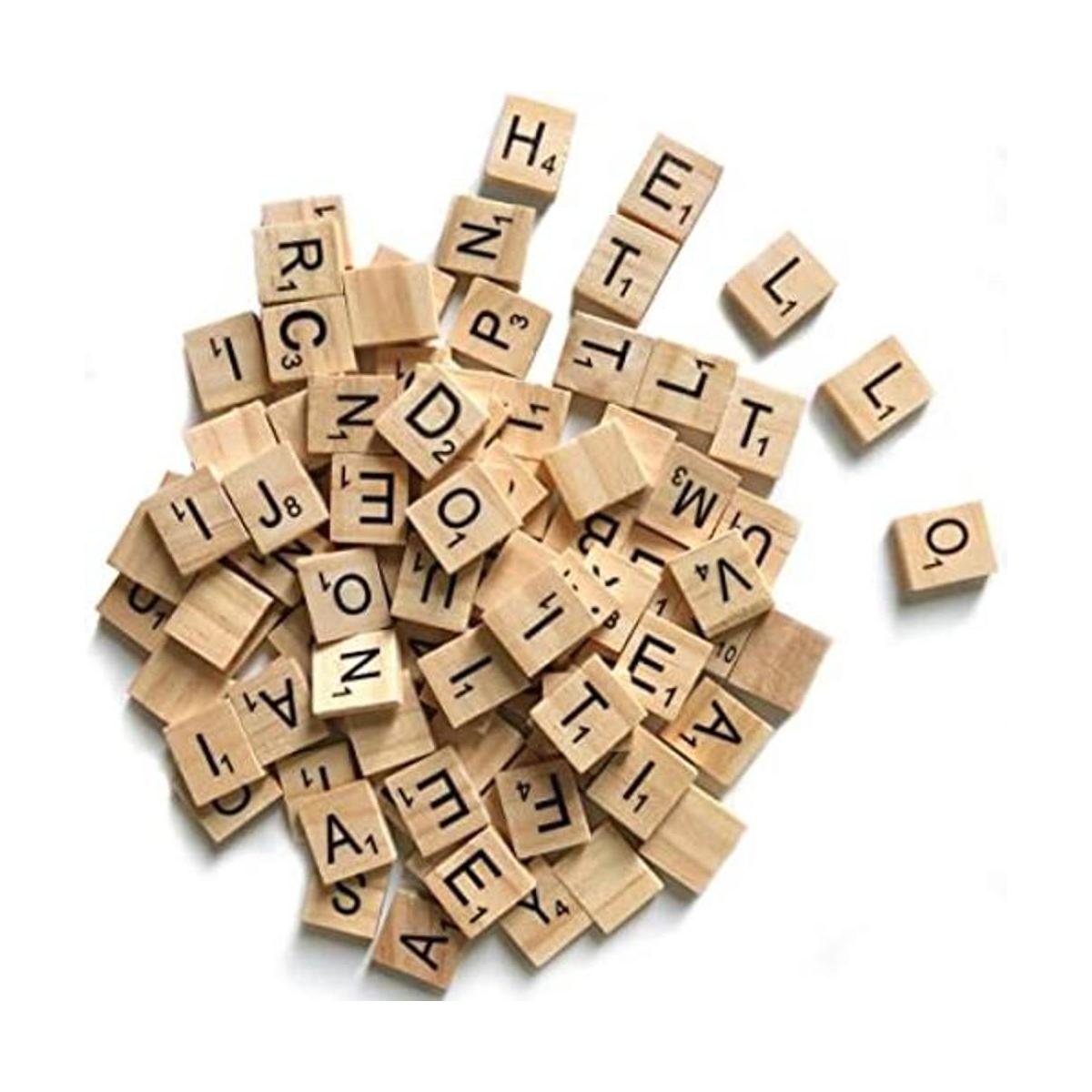 500 azulejos de letras de madera letras de Scrabble para