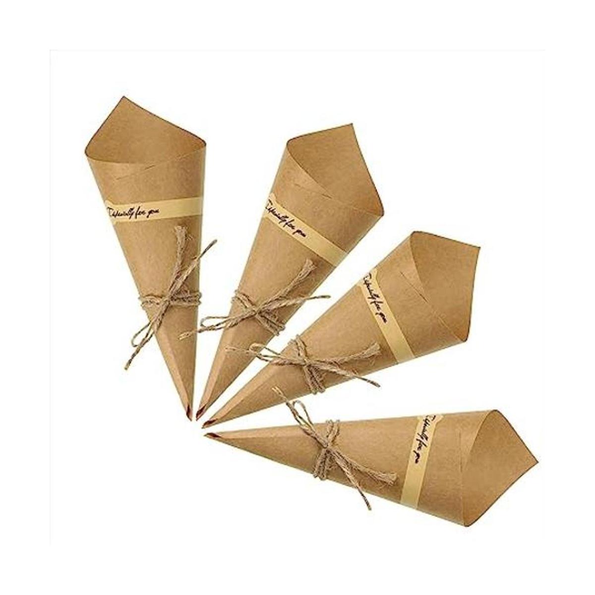 50 unidades de papel de cono de color original diseño