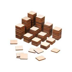 500 piezas de madera sin acabar cuadrados de madera en