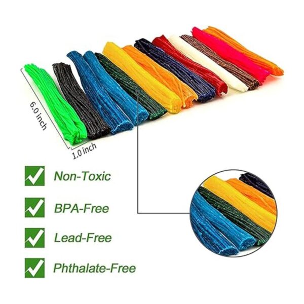 500 palillos de cera para niños 13 colores de cuerda de