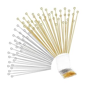 500 pines de ojo de 1.969 in para hacer joyas cabezas de