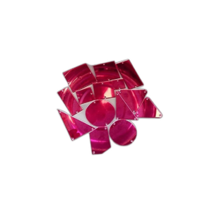 50pcs Rojo Rosa coser en el espejo brillantes DIY_1