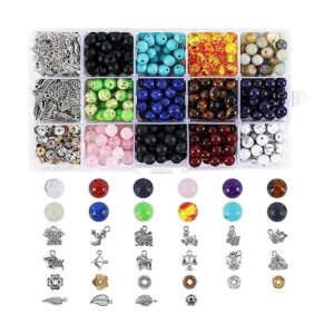 520 cuentas de piedras preciosas naturales mezcladas de
