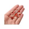 50pcs rojo corazón encantos aleación esmalte mini forma de