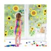 53 calcomanías de pared de margaritas de girasol