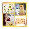 53 calcomanías de pared de margaritas de girasol