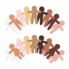 54 piezas de recortes para personas en blanco recortes de_1