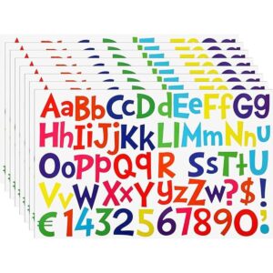 544 calcomanías de letras coloridas de 2 pulgadas_1