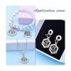 56pcs 7 Estilos Chakra Charms Aleación Yoga OM OHM Flor