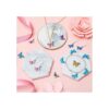 56 dijes de aleación de mariposa esmaltada con dije de