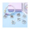 56pcs 7 Estilos Chakra Charms Aleación Yoga OM OHM Flor