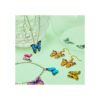 56 dijes de aleación de mariposa esmaltada con dije de